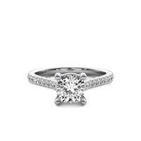 Emilia Accent Cushion Diamond Ring