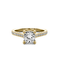 Emilia Accent Cushion Diamond Ring