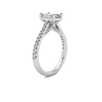 Emilia Accent Emerald Diamond Ring