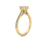 Emilia Accent Oval Diamond Ring