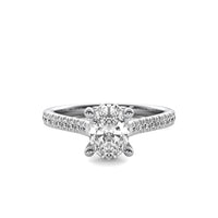Emilia Accent Oval Diamond Ring