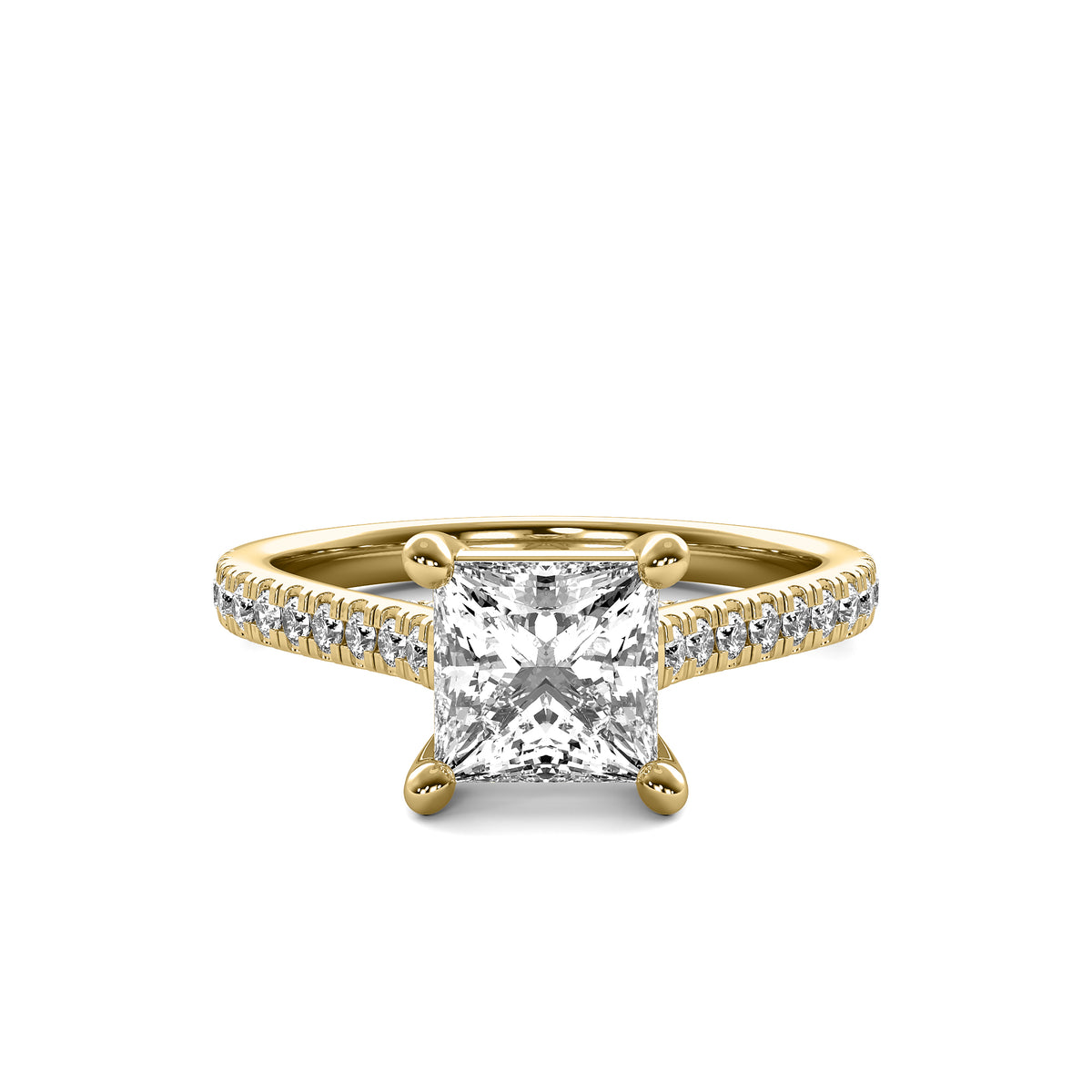 Vivienne Accent Princess Diamond Ring
