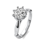 Classic Round Solitaire Diamond Ring - Double Prong