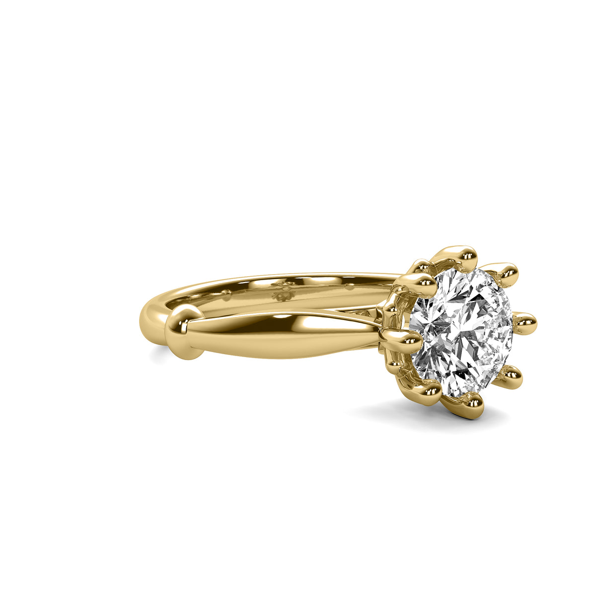 Classic Round Solitaire Diamond Ring - Double Prong