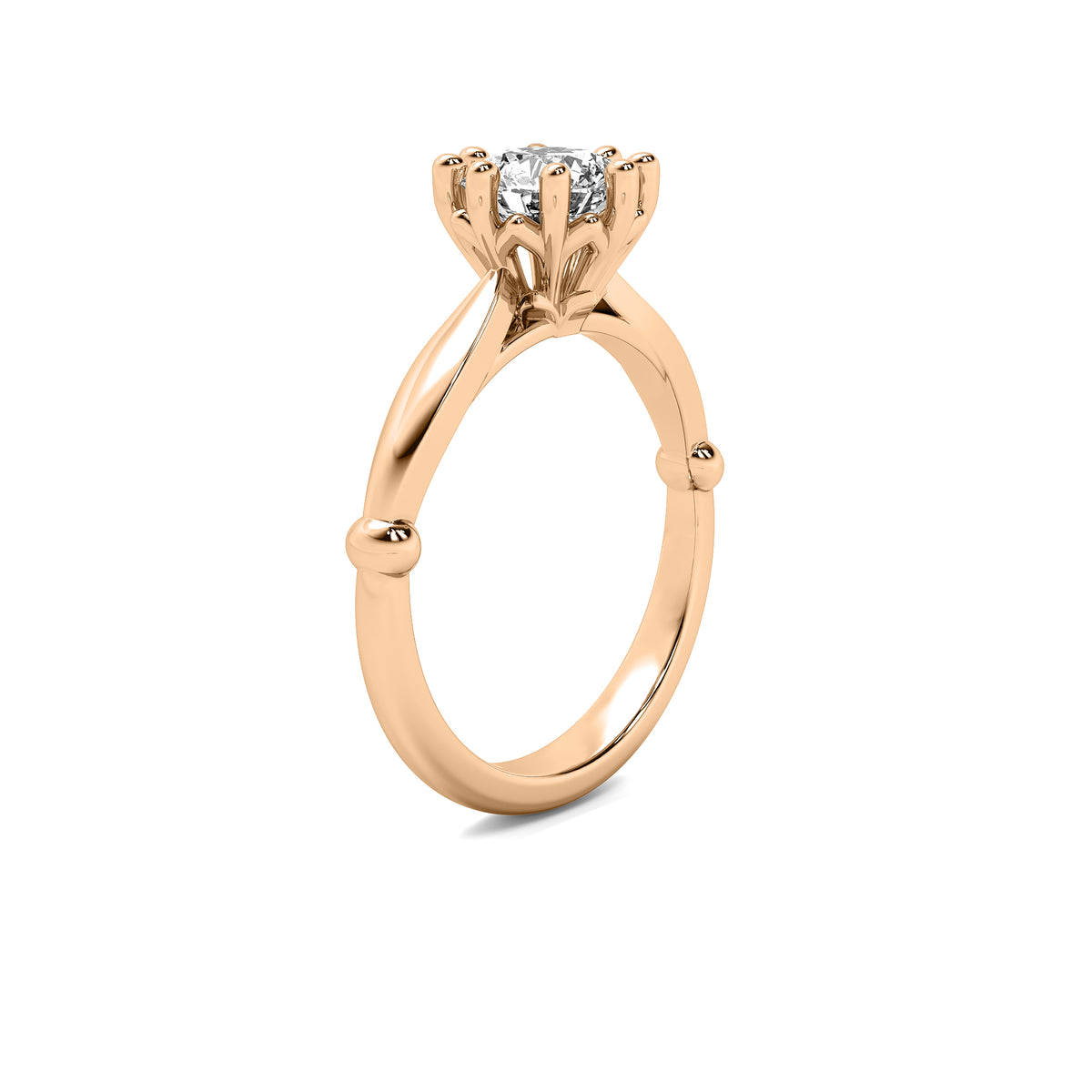 Classic Round Solitaire Diamond Ring - Double Prong