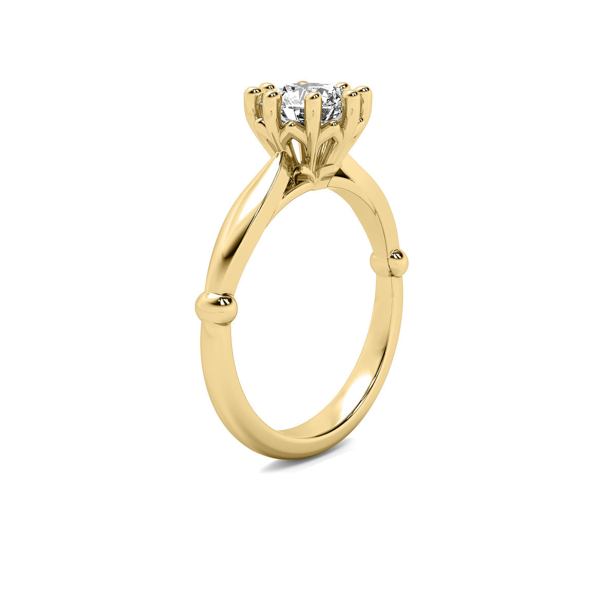 Classic Round Solitaire Diamond Ring - Double Prong