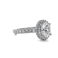 Astra Halo Accent Oval Diamond Ring