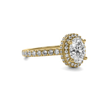 Astra Halo Accent Oval Diamond Ring