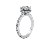 Astra Halo Accent Oval Diamond Ring