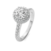Astra Halo Accent Round Diamond Ring