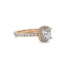 Amelie Halo Accent Cushion Diamond Ring
