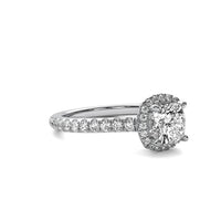 Amelie Halo Accent Cushion Diamond Ring