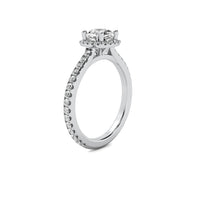 Amelie Halo Accent Cushion Diamond Ring