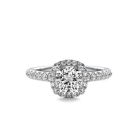 Amelie Halo Accent Cushion Diamond Ring
