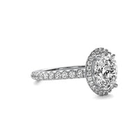 Amelie Halo Accent Oval Diamond Ring