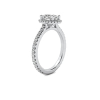 Amelie Halo Accent Oval Diamond Ring