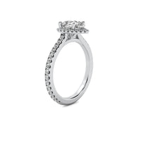Amelie Halo Accent Pear Diamond Ring