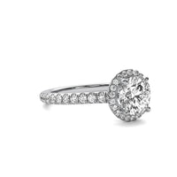 Amelie Halo Accent Round Diamond Ring