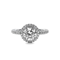 Amelie Halo Accent Round Diamond Ring