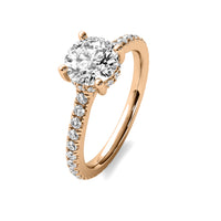 Anastasie Round Solitaire with Hidden Halo