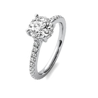 Anastasie Round Solitaire with Hidden Halo