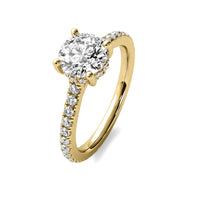 Anastasie Round Solitaire with Hidden Halo
