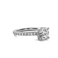 Anastasie Round Solitaire with Hidden Halo
