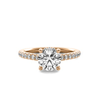 Anastasie Round Solitaire with Hidden Halo