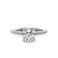 Anastasie Round Solitaire with Hidden Halo