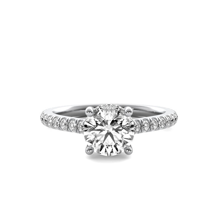 Anastasie Round Solitaire with Hidden Halo