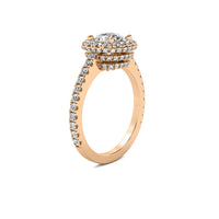 Leia Double Halo Accent Round Diamond Ring