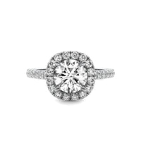 Leia Double Halo Accent Round Diamond Ring