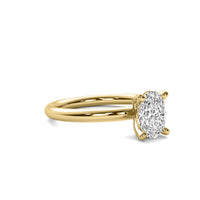 Classic Oval Solitaire Diamond Ring