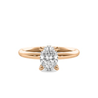 Classic Oval Solitaire Diamond Ring