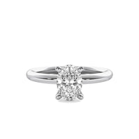 Classic Oval Solitaire Diamond Ring