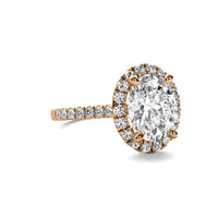 Ava Halo Accent Oval Diamond Ring