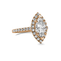 Ava Halo Accent Marquise Diamond Ring