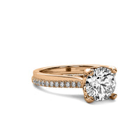 Emilia Accent Round Diamond Ring