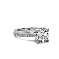 Emilia Accent Round Diamond Ring