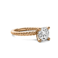 Maude Round Solitaire with Hidden Halo and Twist