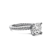 Maude Round Solitaire with Hidden Halo and Twist
