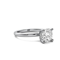 Odette Round Solitaire with Hidden Halo