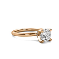 Leonie Round Solitaire with Hidden Halo