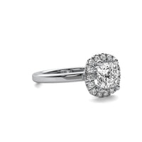 Mira Halo Accent Cushion Diamond Ring
