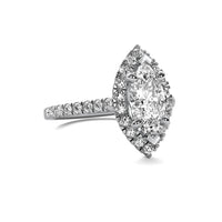 Ava Halo Accent Marquise Diamond Ring