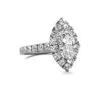 Noelle Halo Accent Marquise Diamond Ring