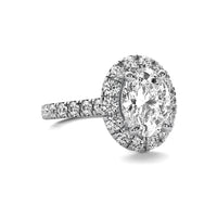Mia Halo Accent Oval Diamond Ring