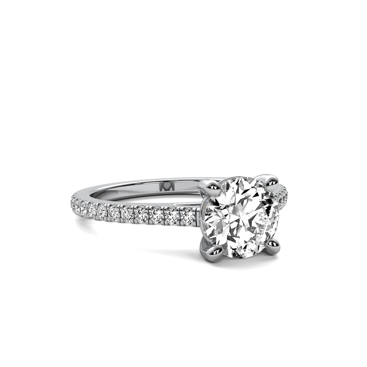 Classic Accent Round Diamond Ring