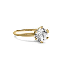 Classic Round Solitaire Diamond Ring - Six Prong
