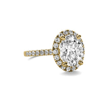 Ava Halo Accent Oval Diamond Ring